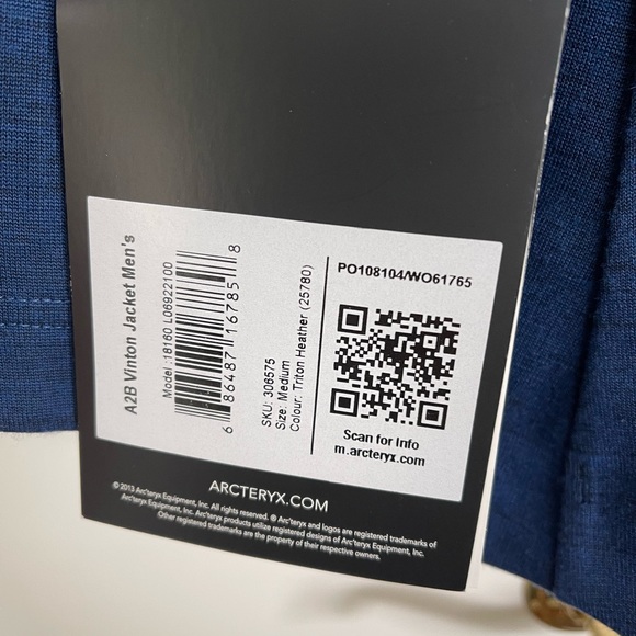 Arcteryx A2B Vinton Jacket, NWT - Picture 5 of 5